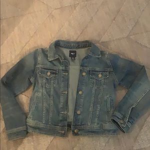 gap kids jean jacket size XL